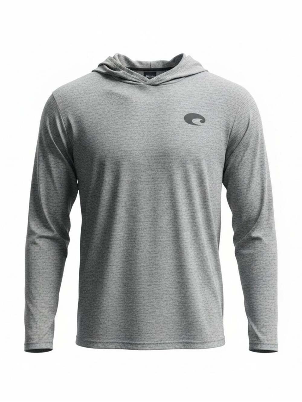 NWOT Costa Men's Lightweight Hooded Long Sleeve Shirt - Gray XL